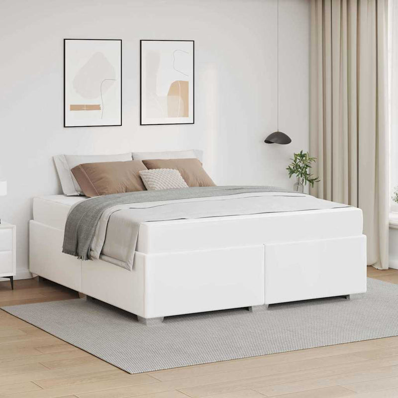 Cadru de pat Alb 180 x 200 cm PVC