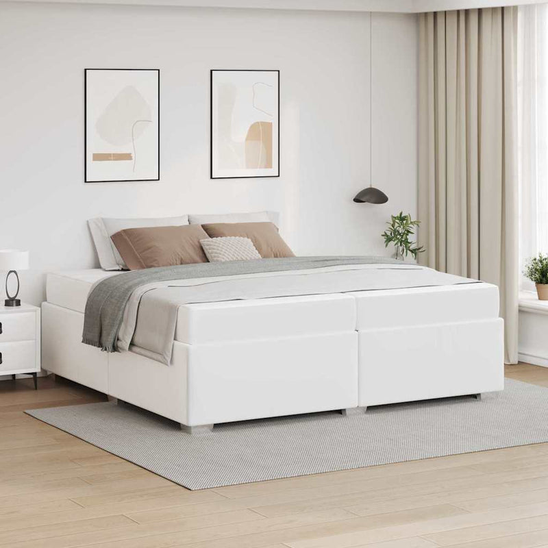 Cadru de pat Alb 200 x 200 cm PVC