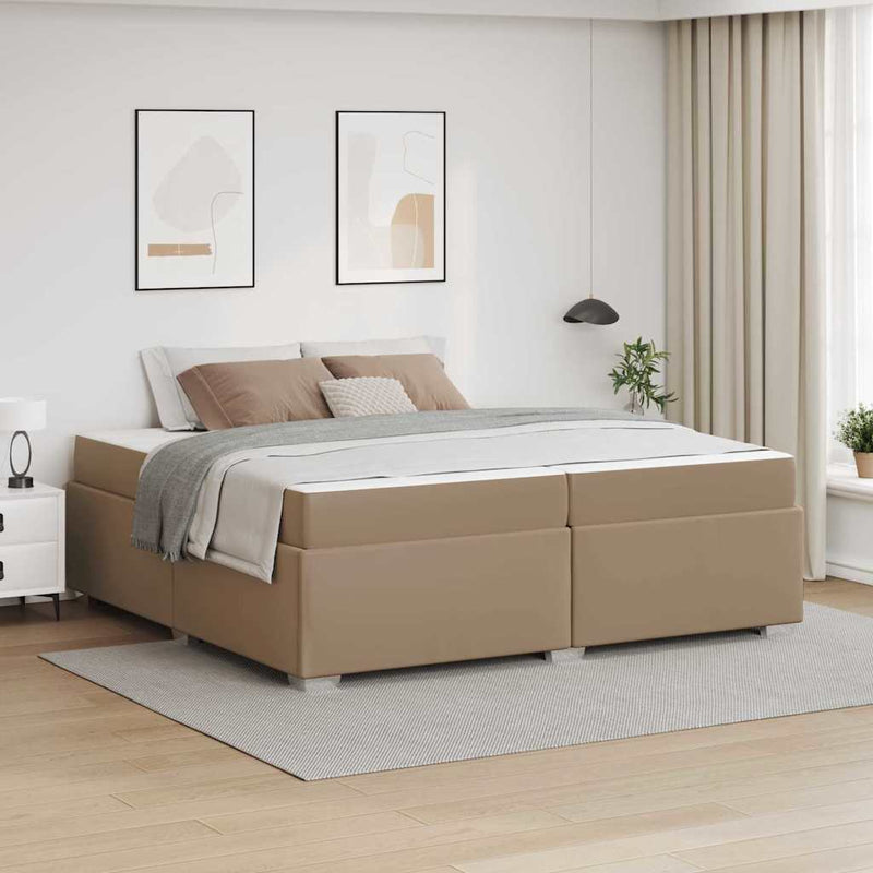 Cadru de pat Cappuccino 200 x 200 cm PVC