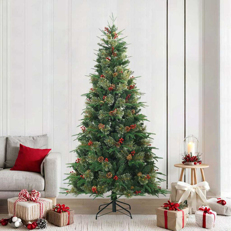 Brad de Crăciun artificial cu ramuri articulare Verde 240 cm