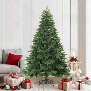 Brad de Crăciun artificial cu ramuri articulare Verde 210 cm