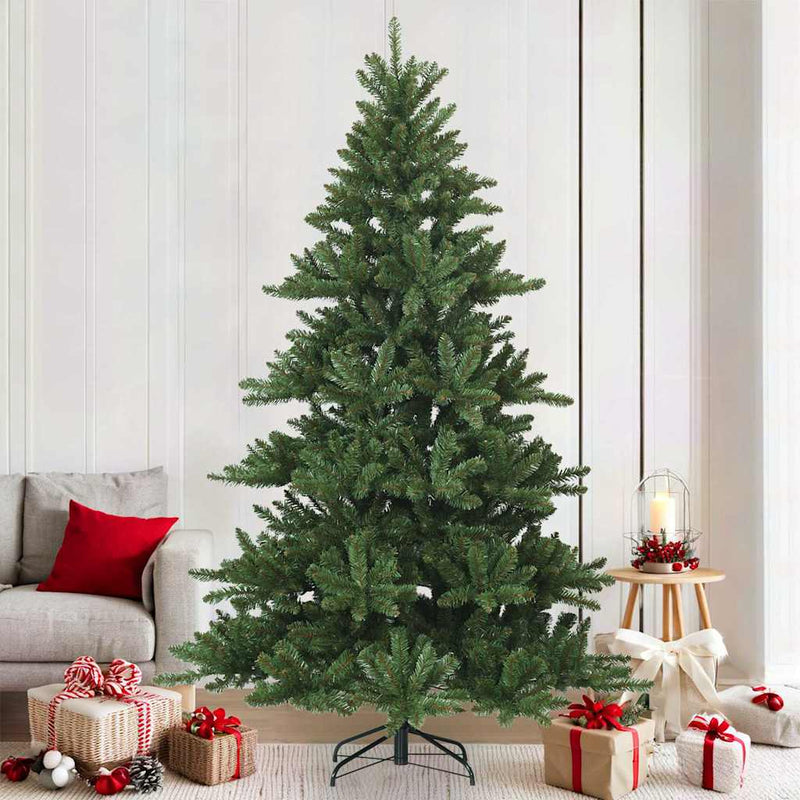 Brad de Crăciun artificial cu ramuri articulare Verde 210 cm