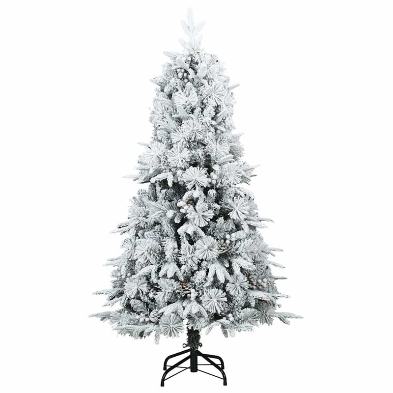 Brad de Crăciun artificial cu ramuri articulare Alb 150 cm