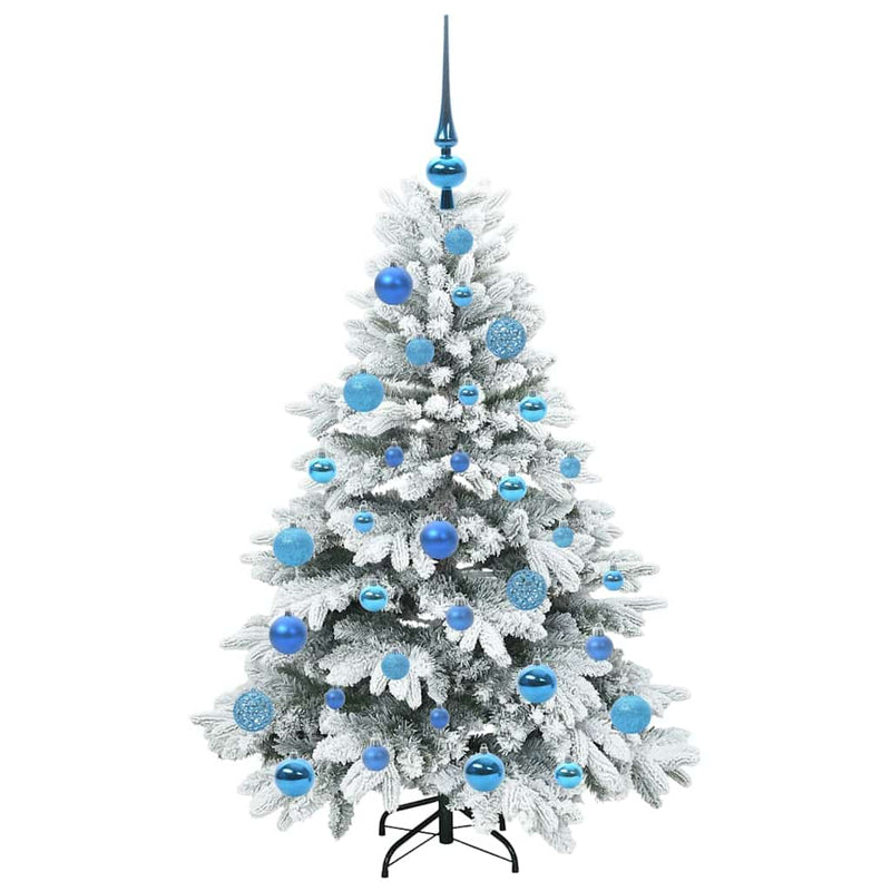 Brad de Crăciun artificial cu 150 LED Alb 120 cm PE și PVC