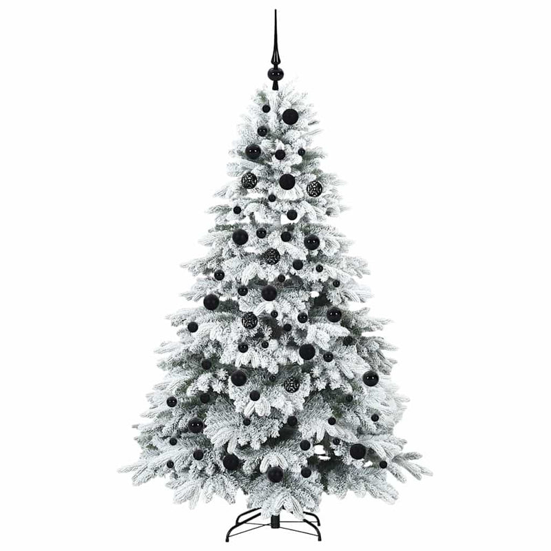 Brad de Crăciun artificial cu 300 LED Alb 180 cm PE și PVC