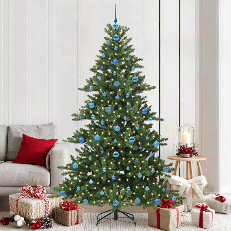 Brad de Crăciun artificial cu ramuri articulare Verde 210 cm