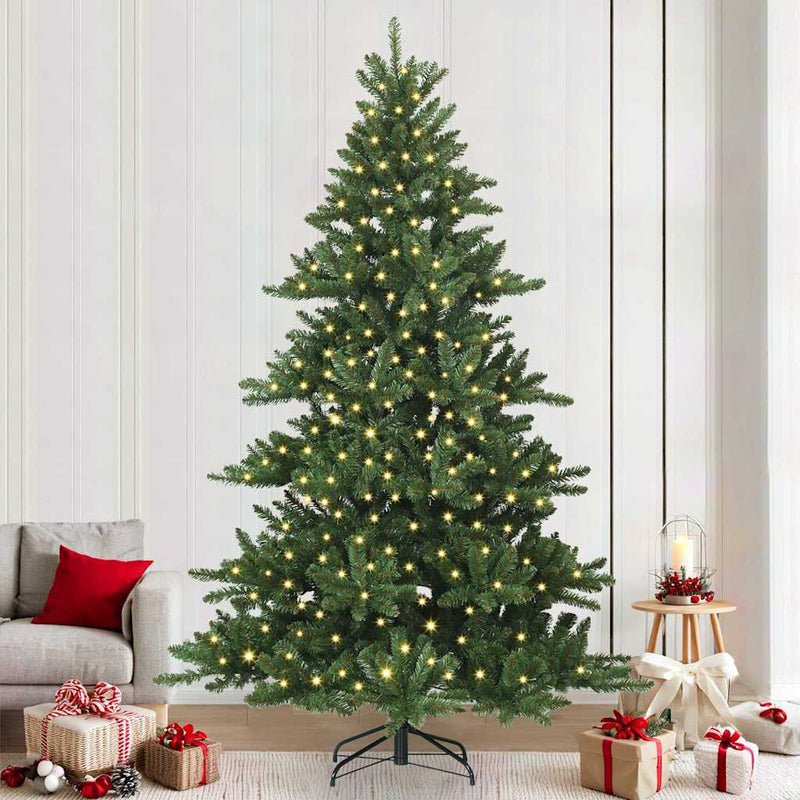 Brad de Crăciun artificial cu ramuri articulare Verde 240 cm