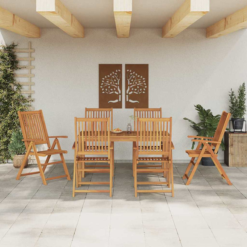 Set de masă pentru grădină 7 buc. natural Lemn Solid de Acacia