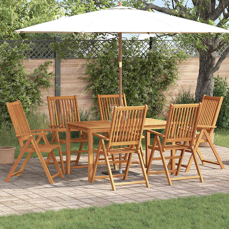 Set de masă pentru grădină 7 buc. natural Lemn Solid de Acacia