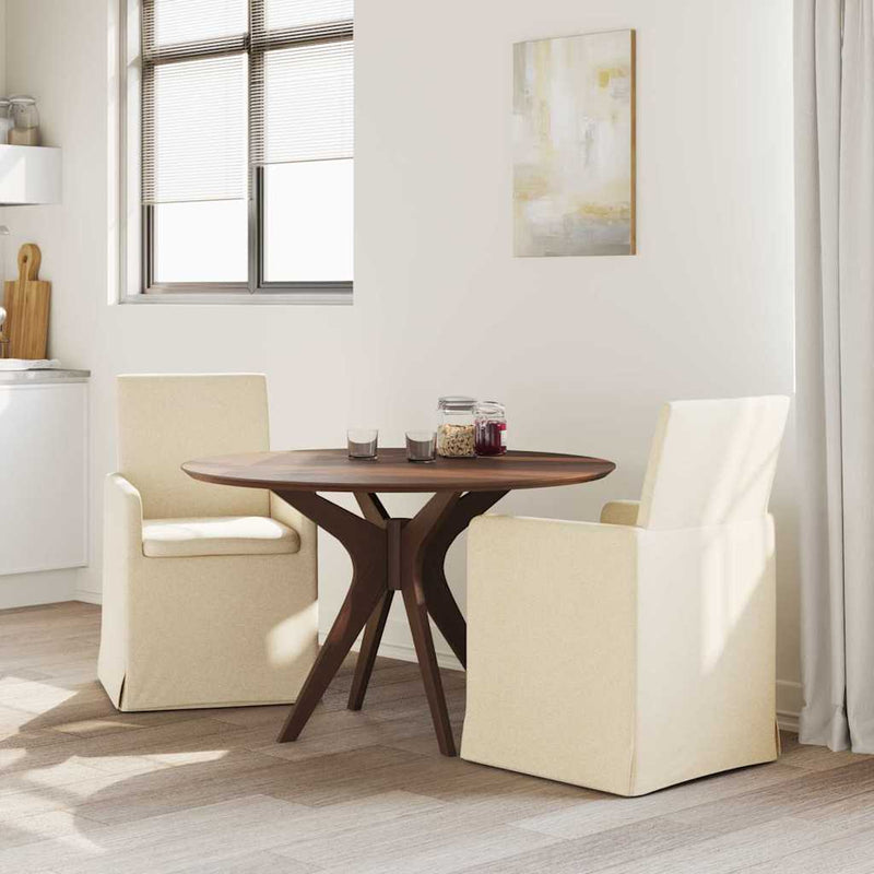 Scaune de dining 2 buc. țesătură Crem 57 x 67 x 95 cm