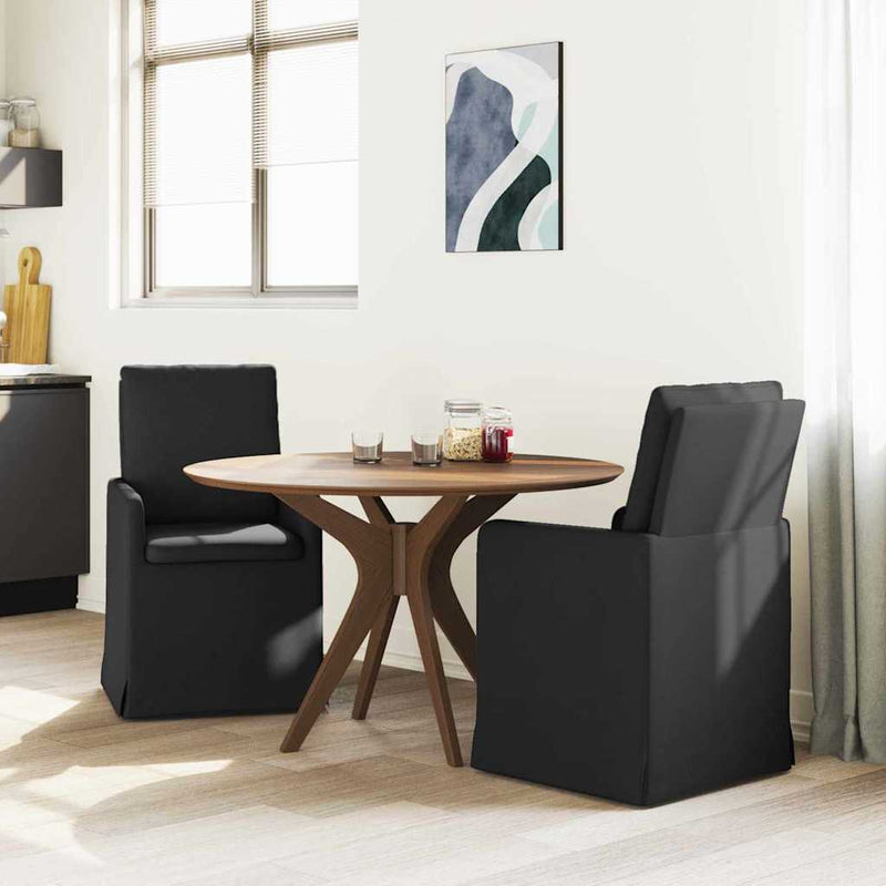 Scaune de dining 2 buc. țesătură Negru 57 x 67 x 98 cm