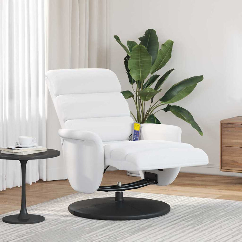 Fotoliu recliner Alb PU