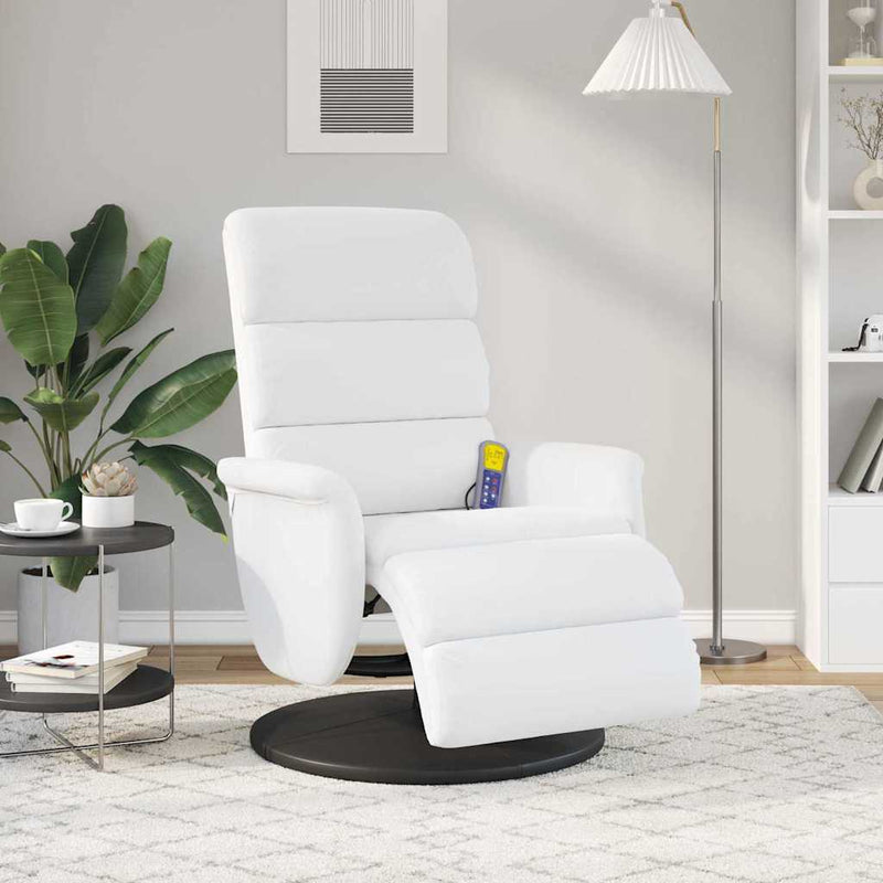 Fotoliu recliner Alb PU