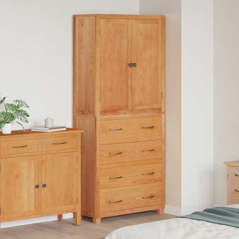 Set de Mobilier pentru Depozitare cu sertar 2 buc. natural
