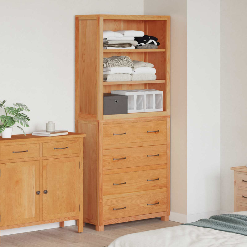 Set de Mobilier pentru Depozitare cu sertar 2 buc. natural