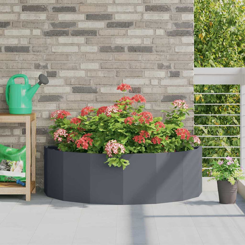 Jardinieră Antracit 120 x 60 x 35 cm Oțel