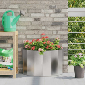 Jardinieră Argintiu 60 x 30 x 35 cm Oţel inoxidabil