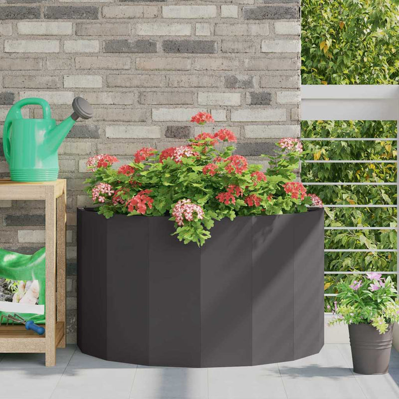 Jardinieră Negru 90 x 45 x 50 cm Oțel