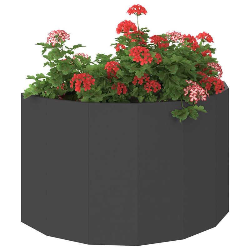 Jardinieră Negru 90 x 45 x 50 cm Oțel