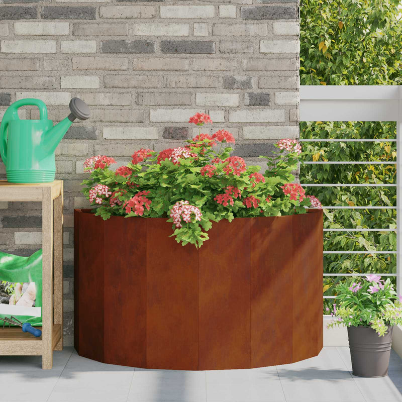 Jardinieră Ruginit 90 x 45 x 50 cm Oțel rezistent de intemperii