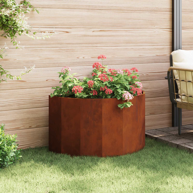 Jardinieră Ruginit 90 x 45 x 50 cm Oțel rezistent de intemperii