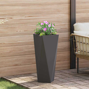 Jardinieră Negru 30 x 30 x 75 cm Oțel