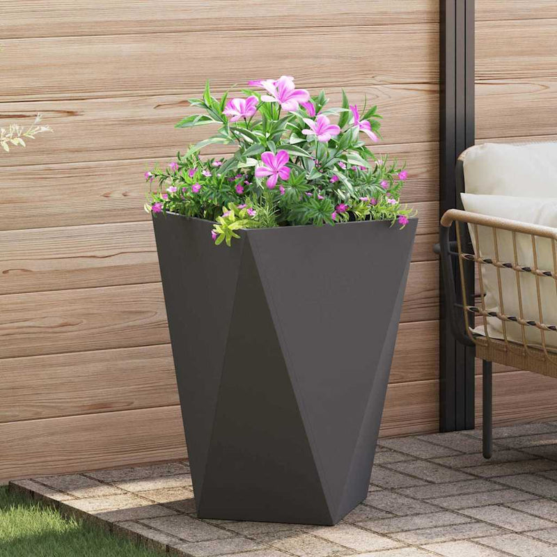 Jardinieră Negru 50 x 50 x 75 cm Oțel
