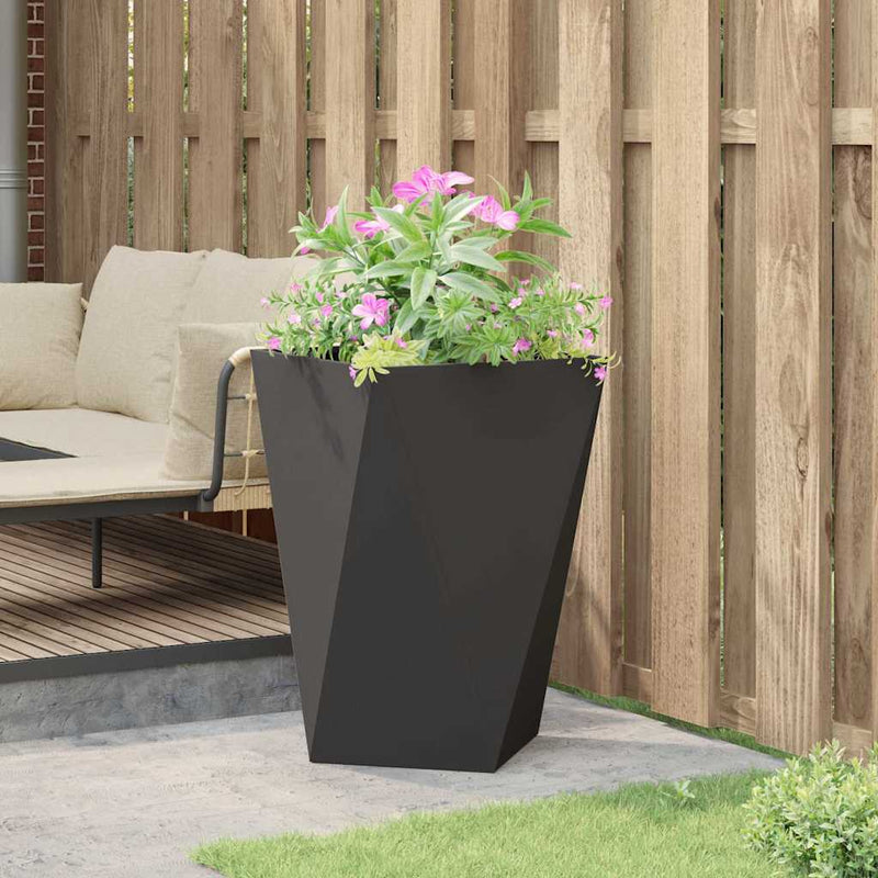 Jardinieră Negru 50 x 50 x 75 cm Oțel