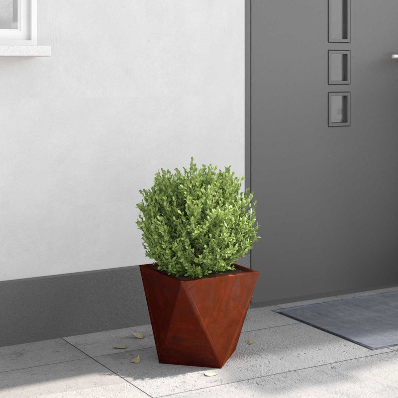 Jardinieră Ruginit 30 x 30 x 30 cm Oțel rezistent de intemperii