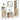 Set de mobilier pentru baie 4 buc. Stejar Sonoma