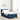 Pat cu arcuri cu headboard albastru 200 x 100 cm țesătură