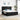 Pat cu arcuri cu pernă cu headboard Negru 200 x 180 cm țesătură