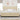 Pat cu arcuri cu pernă cu headboard Crem 200 x 200 cm țesătură
