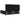 Pat cu arcuri cu pernă cu headboard Negru 200 x 200 cm țesătură