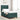 Pat cu arcuri cu headboard Verde închis 90 x 200 cm Catifea
