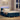 Pat cu arc LED cu headboard albastru 120 x 190 cm țesătură