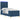 Pat cu arc LED cu headboard albastru 80 x 200 cm țesătură