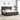 Pat cu arc LED cu headboard Maro închis 200 x 200 cm țesătură