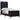 Pat cu arc LED cu saltea cu headboard Negru 80 x 200 cm Catifea