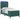 Pat cu arc LED cu saltea Verde închis 90 x 200 cm Catifea