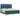 Pat cu arc LED cu saltea Verde închis 200 x 200 cm Catifea