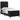 Pat cu arc LED cu headboard Negru 80 x 200 cm Catifea
