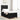 Pat cu arc LED cu headboard Negru 90 x 190 cm Catifea