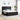 Pat cu arc LED cu headboard Negru 180 x 200 cm Catifea