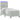 Pat cu arc LED cu headboard Gri deschis 80 x 200 cm Catifea