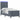 Pat cu arc LED cu headboard Gri închis 80 x 200 cm Catifea