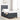 Pat cu arc LED cu headboard Gri închis 90 x 190 cm Catifea