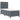 Pat cu arc LED cu headboard Gri închis 90 x 200 cm Catifea