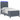 Pat cu arc LED cu headboard Gri închis 90 x 200 cm Catifea
