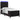 Pat cu arc LED cu headboard Negru 100 x 200 cm Catifea